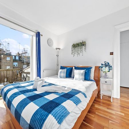 Balcony Blue Theme 1 Bedroom Central London Luxury Flat Near Hyde Park! Accommodates Up To 6! Double Sofa Bed And Next To Station! Exterior foto