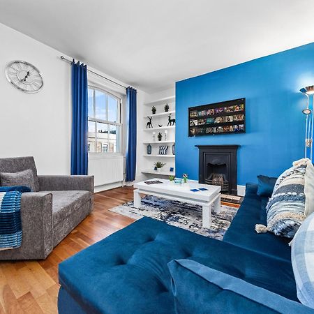 Balcony Blue Theme 1 Bedroom Central London Luxury Flat Near Hyde Park! Accommodates Up To 6! Double Sofa Bed And Next To Station! Exterior foto